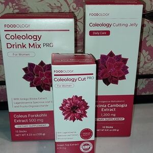 FOODOLOGY LOT Coleology Cutting Jelly 10 Sticks /Drink Mix Pro 10/Cut Pro 60tabs